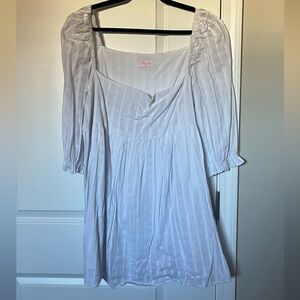 Pink Lily White Mini Dress